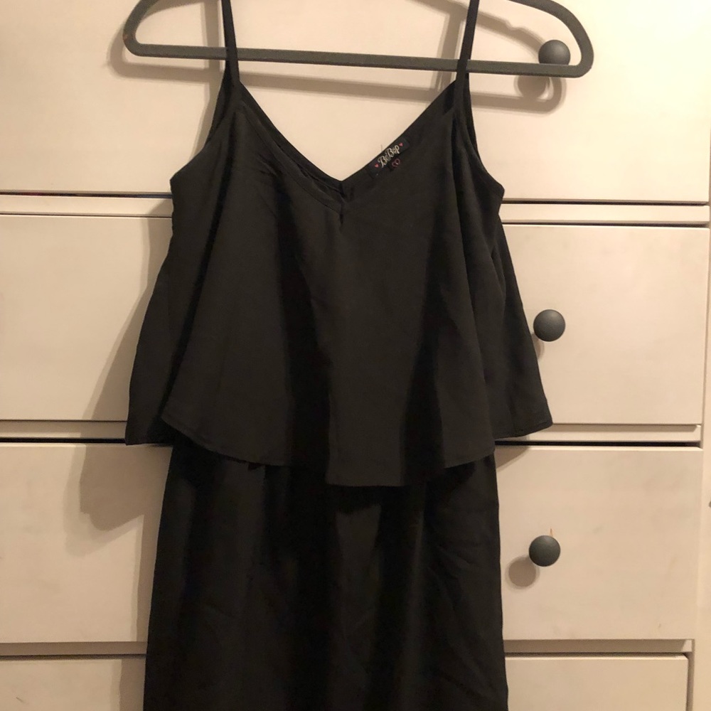 Black two tiered dress